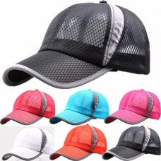 Hombres Mujers Mesh Curved Visor Baseball Cap Tennis Golf Sports Snapback Sun Hat  eb-55662525